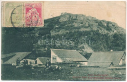 T3 1926 Erdély, Transylvania; Várrom. Aradi Turista Egylet Kiadása, Kerpel Izsó / Castle Ruins. TCV Card (ragasztónyom / - Ohne Zuordnung