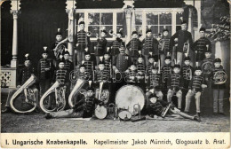 ** T2/T3 Glogovác, Öthalom, Vladimirescu (Arad); I. Ungarische Knabenkappel, Kapellmeister Jakob Münnich / Első Magyar F - Non Classés