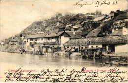 T2/T3 1899 (Vorläufer) Kolozsvár, Cluj; Fellegvár A Szamos Mellett. Gibbon Albert Kiadása / Somes Riverside (EK) - Ohne Zuordnung