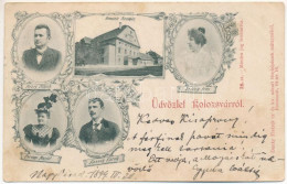 T4 1899 (Vorläufer) Kolozsvár, Cluj; Nemzeti Színház, Színészek és Színésznők: Mezey Mihály, Perényi Margit, Kassay Káro - Ohne Zuordnung