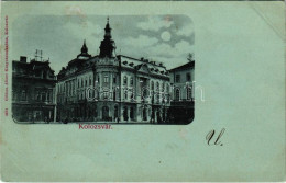 T2/T3 1899 (Vorläufer) Kolozsvár, Cluj; Mátyás Király Tér, New York Szálloda, Schuster Emil, Csillag Manó és Csiky Mihál - Non Classés