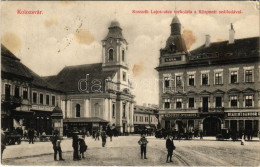 T3 1922 Kolozsvár, Cluj; Kossuth Lajos Utca Torkolata, Központi Szálloda, Biasini Sándor Utóda, Medgyesy és Nyegrutz, Pa - Non Classés