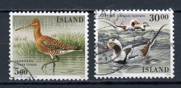 ISLANDE -  OISEAUX  - N° Yvert 644+645 Obli. - Gebruikt