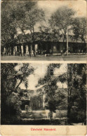 * T3 1916 Mácsa, Macea; Gróf Károlyi Gyula Kastély, Felső Istálló, üzlete / Castle, Stable, Barn, Shop (ragasztónyomok / - Non Classés