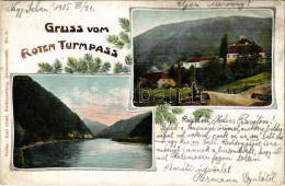 T2/T3 1905 Vöröstoronyi-szoros, Roter-Turm-Pass, Pasul Turnu Rosu; Karl Graef. Art Nouveau, Floral (EK) (EK) - Ohne Zuordnung