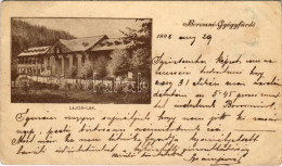 T2/T3 1898 (Vorläufer) Borosznófürdő, Brusno-kúpele (Borosznó, Brusznó, Brusno); Lajos Lak, étterem / Villa, Restaurant  - Sin Clasificación