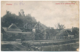 T3/T4 1916 Divény, Diwein, Divín; Kastély és Erdőfelügyelőség, Várrom / Castles, Forestry Office (fa) - Non Classés