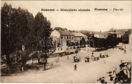 * T3 Homonna, Homenau, Humenné; Piac Tér, Andrássy Kastély, üzletek / Market Square, Castle, Shops (Rb) - Unclassified