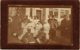 T3 1914 Ipolyság, Sahy; Katonai Kórház, Vöröskeresztes Nővérek és Katonák / WWI K.u.K. Military Hospital, Red Cross Nurs - Non Classificati