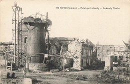 Roye * La Fabrique LABAUDY * Bombardements Ww1 Guerre 1914 1918 * Usine Industrie - Roye