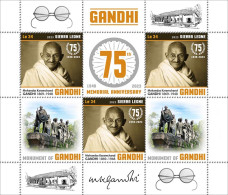 Sierra Leone 2023 75th Memorial Anniversary Of Mahatma Gandhi. (340) OFFICIAL ISSUE - Mahatma Gandhi