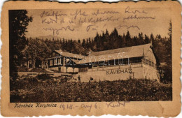 T2/T3 1918 Koritnyica, Korytnica; Kávéház. Komor Testvérek Kiadása / Café + "Vöröskereszt Kisegítő Kórház Korytnica" - Non Classificati