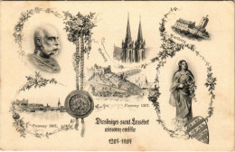 T2/T3 1207-1907 Pozsony, Pressburg, Bratislava; Wartburg, Marburg, Ferenc József. Dicsőséges Szent Erzsébet Asszony Emlé - Ohne Zuordnung