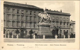 ** T1 Pozsony, Pressburg, Bratislava; Mária Terézia Szobor / Monument - Non Classés