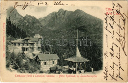 T2/T3 1902 Tátra, Magas-Tátra, Vyoké Tatry; Tarpatakfüred A Lomnici-csúccsal / Hotel Kohlbach M. Lomnitzerspitze / Hotel - Non Classés