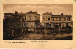 T3 1909 Turócszentmárton, Turciansky Svaty Martin, Martin; Kórház, Bulla Villa / Hospital, Villa (kopott Sarkak / Worn C - Ohne Zuordnung
