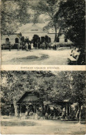 T2/T3 1914 Várgede, Várgedefürdő, Kúpele Hodejov, Hodejov; Gyógyfürdő. Schäffer Dezső Vendéglős Kiadása / Spa (gyűrődés  - Non Classés
