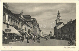 T2 1940 Beregszász, Beregovo, Berehove; Fő Utca, Grand Hotel Nagyszálloda, Kávéház, étterem és Garázs. Cenzúra által Kik - Zonder Classificatie