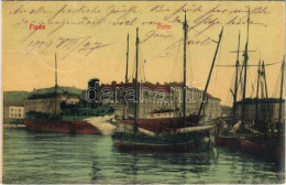 * T2/T3 1909 Fiume, Rijeka; Porto / Port, Ships. W.L. 1192. - Unclassified