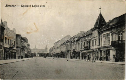 T2/T3 1915 Zombor, Sombor; Kossuth Lajos Utca, Messinger és Ofner üzlete. Gehring Istvánné Kiadása / Street View, Shops  - Zonder Classificatie