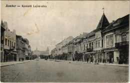 T2/T3 1915 Zombor, Sombor; Kossuth Lajos Utca, Messinger és Ofner üzlete. Gehring Istvánné Kiadása / Street View, Shops  - Unclassified