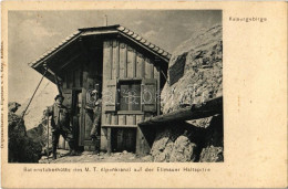 * T2/T3 Kaisergebirge (Tirol), Babenstuberhütte Des M.T. Alpenkranzl Auf Der Ellmauer Haltspitze / Mountain Climbers Wit - Unclassified