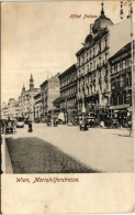 T2/T3 1908 Wien, Vienna, Bécs; Mariahilferstrasse / Street View, Hotel Palace, Restaurant, National Cash Register Co., T - Unclassified