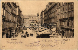 T3/T4 1900 Wien, Vienna, Bécs; Graben / Street View, Café, Shops (fa) - Unclassified