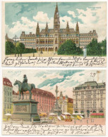 Wien, Vienna, Bécs - 2 Pre-1903 Litho Postcards - Ohne Zuordnung