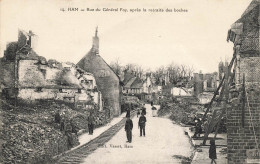 Ham * Rue Du Général Foy Après La Retraite Des Boches * Rails * Bombardements Ww1 Guerre 1914 1918 - Ham