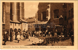 ** T1 Kraków, Krakkau, Krakkó; Na Placu Marjackim, Kosciól Sw. Barbary / Square And Church - Unclassified