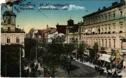 T4 1916 Warszawa, Varsovie, Warschau, Warsaw; Ul. Marszalkawska / Street View, Tram (EM) - Non Classificati