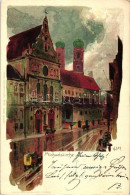 T2 1898 München, Michaelskirche / Church, Velten's Künstlerpostkarte No. 98. Litho S: Kley - Non Classificati