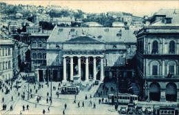 ** T1 Genova, Piazza De Ferrari, Teatro Carlo Felice, Monumento A Garibaldi / Square, Theatre, Monument, Trams - Sin Clasificación