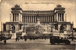 * T2/T3 Rome, Roma; 'Monumento A Vittorio Emanuele II' / Statue Of Victor Emmanuel II, Automobile (EK) - Non Classificati