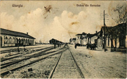 ** T3/T4 Giurgiu, Gyurgyevó, Gyurgyó; Vedere Din Ramadan, Gara / Railway Station (fa) - Zonder Classificatie