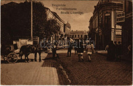 * T2/T3 Targoviste, Tergovistye, Tirgovics; Strada Libertatei, Ciocolata Berindei / Street, Confectionery And Shops (EB) - Ohne Zuordnung