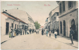 T3 1909 Targu Jiu, Zsilvásárhely; Strada Victoriei / Street View, Shop Of R. Spindler (EK) - Unclassified
