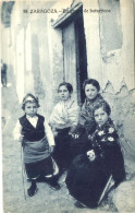 ** T2/T3 Zaragoza, Un Grupo De Baturricos / A Group Of Batturros; Children, Spanish Folklore, From Postcard Booklet (EK) - Ohne Zuordnung