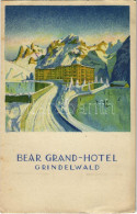 ** T2/T3 Grindelwald, Bear Grand Hotel. Kunstanstalt Brügger (EK) - Unclassified