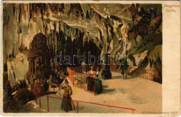 * T3 1901 Postojnska Jama, Adelsberger Grotte; Stalactite Cave Interior. Litho (EK) - Ohne Zuordnung