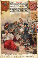 T3/T4 1914 Kozák Néptánc és Népzene (1770) - Kottás / Cossack Folk Dance And Music Sheet. TCV Card (Rb) - Unclassified