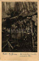 * T3 1929 Ost-Neu-Guinea Handwerksburschen Auf Wanderscahft / Kézművesek Pápua Új-Guinea-ból / Papua New Guinean Folklor - Non Classificati