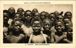 ** T1/T2 Belga Kongó Szalézi Missziók, Kiniama-i Néger Gyermekcsoport / African Folklore From Congo - Non Classés