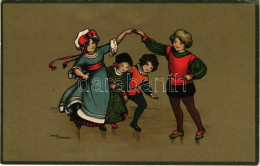 * T2/T3 Children Playing. Druck U. Verlag Von B. Dondorf No. 502. S: Ethel Parkinson (fa) - Ohne Zuordnung