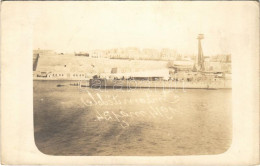 T2 1916 Osztrák-magyar Haditengerészet Cirkálója / K.u.K. Kriegsmarine Kreuzer / WWI Austro-Hungarian Navy Cruiser. Phot - Non Classés