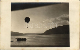 T2 1916 Osztrák-magyar Haditengerészeti Megfigyelő Ballon Egy Tutajhoz Rögzítve, SMS ÁRPÁD Fedélzetéről Felvéve / K.u.K. - Sin Clasificación