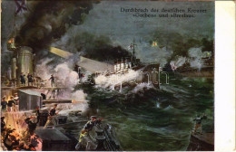 ** T2/T3 A Goeben és Breslau áttörése / Durchbruch Der Deutschen Kreuzer "Goeben" Und "Breslau" / WWI German Navy (Kaise - Sin Clasificación