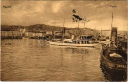 T2 1909 Fiume, Rijeka; Porto, S.M. Dampfer PESCATORE (later K.u.k. Kriegsmarine) And SS Suzumé - Non Classificati