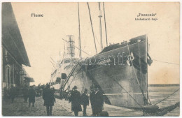 T2/T3 1907 Cunard Magyar-Amerikai Vonal A Pannónia Kivándorlási Hajó Fiume Kikötőjében. Leopold Rosenthal Kiadása / Piro - Zonder Classificatie